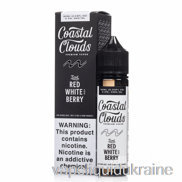 Vape Liquid Ukraine ICED Red White and Berry - Coastal Clouds - 60mL 3mg